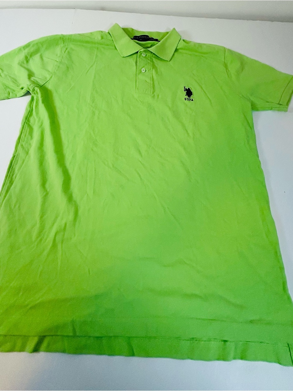 U.S. Polo Assn. Neon Lime Green Men’s Polo